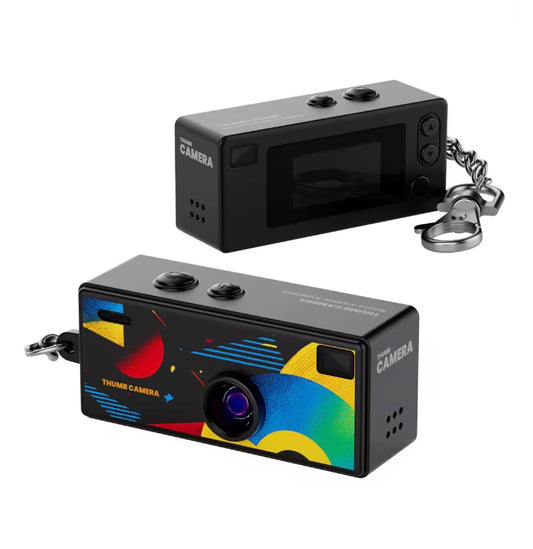 Mini Cámara Retro de Bolsillo - HD 1080P con Pantalla y Llavero